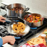Jogo de Panelas KitchenAid 71017 Indução Aço Inoxidável Escovado