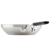 Frigideira KitchenAid 71019 Indução Antiaderente Aço Inoxidável Escovado 20CM - Prata