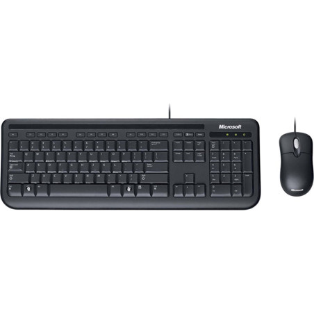 Teclado Com Mouse Microsoft 600 USB Inglês Preto - 3J2-00001