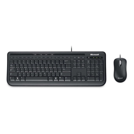 Teclado Com Mouse Microsoft 600 USB Espanhol Preto - APB-00004