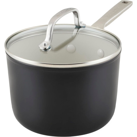 KitchenAid 84840 31CM Ceramic Nonstick Casserole Black