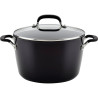 Panela KitchenAid 84805 Antiaderente Tripla Camada Tampa Vidro 8L Preto Onix
