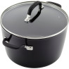 Panela KitchenAid 84805 Antiaderente Tripla Camada Tampa Vidro 8L Preto Onix