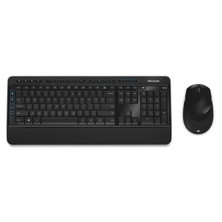 Teclado Com Mouse Microsoft 3050 Wireless Inglês Preto - PP3-00001