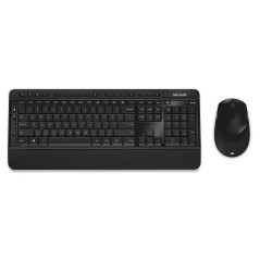 Microsoft 3050 Wireless - Teclado e Mouse Preto PP3-00004