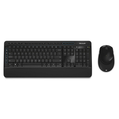 Teclado Com Mouse Microsoft 3050 Wireless Espanhol Preto - PP3-00004