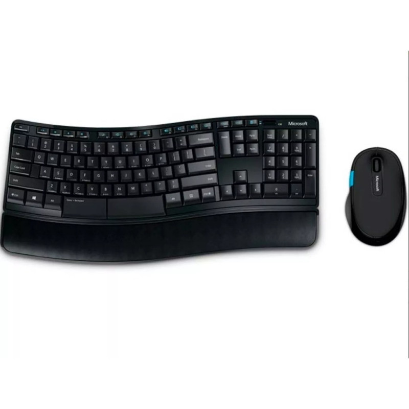 Teclado Com Mouse Microsoft Sculpt Comfort Wireless Espanhol Preto - L3V-00004