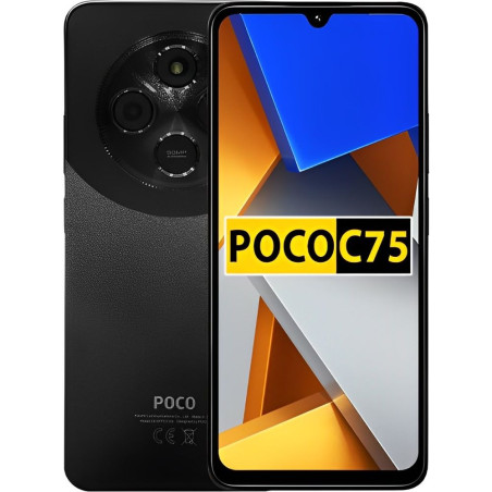 Smartphone Xiaomi POCO C75 Dual SIM 8GB+256GB 6.88″ OS 14 – Preto EU 58807