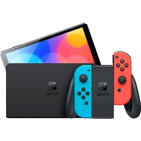 Console Nintendo Switch OLED HEG-S-KABAA 64GB Vermelho/Neon
