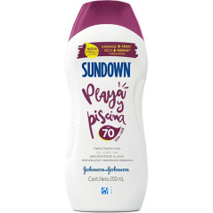 Protector Solar Sundown Playa y Piscina FPS70+ 200ML