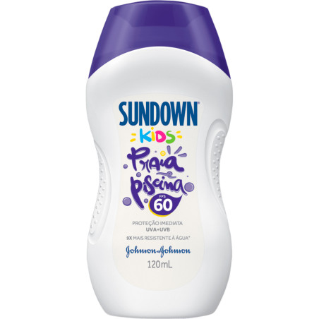Protetor Solar Sundown Kids FPS60+ 120ML - Praia e Piscina