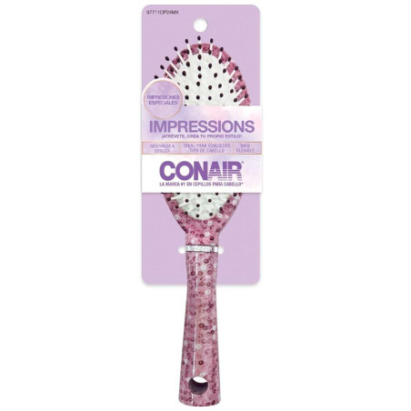 Cepillo ovalado Conair Impressions Floral - Base acolchada