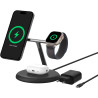 Carregador Wireless Belkin WIZ023vfBK 3-IN-1 15W Magsafe Qi2 Stand iPhone-Watch-Airpod 15W Preto