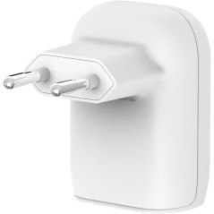 Cargador Belkin WCB007VFWH 25W USB‑C + 12W USB‑A - Blanco