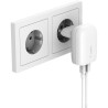 Carregador Duplo de Parede Belkin WCB007VFWH USB-C PD PPS USB-C 25W-USB A 12W - Branco