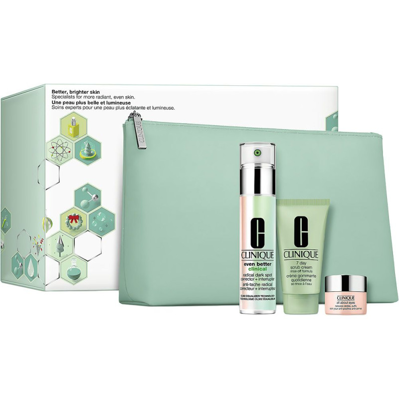 Kit Better Brighter Skin Clinique V633-Y2 - sérum, exfoliante