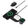 Carregador Wireless Belkin WIZ022vfBK 3-IN-1 15W Magsafe Qi2 iPhone-Watch-Airpod 15W Preto