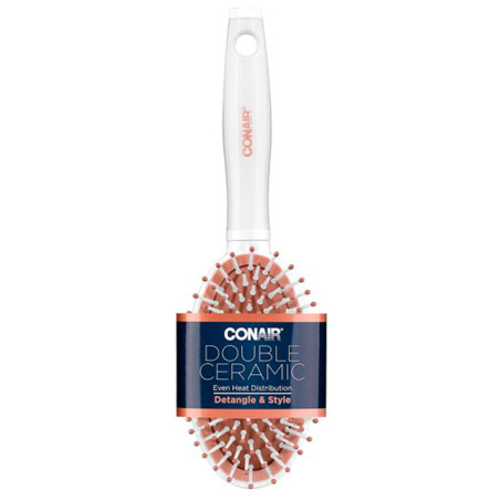 Cepillo Conair Double Ceramic Oval Acolchado - Cabello Grueso