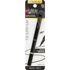 Delineador líquido L’Oréal The Super Slim Black Noir 400