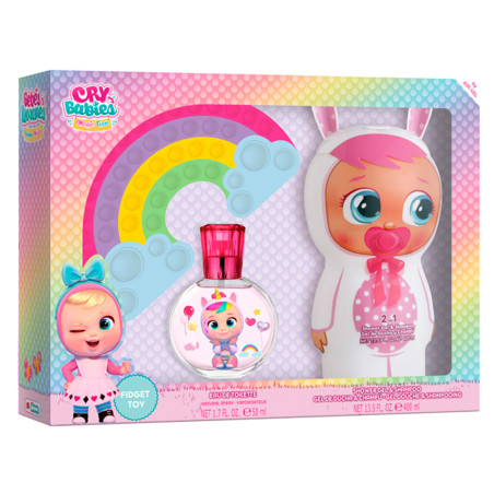 Perfume Air Val Cry Babies 50ML EDT + Shower Gel 400ML + Pop It