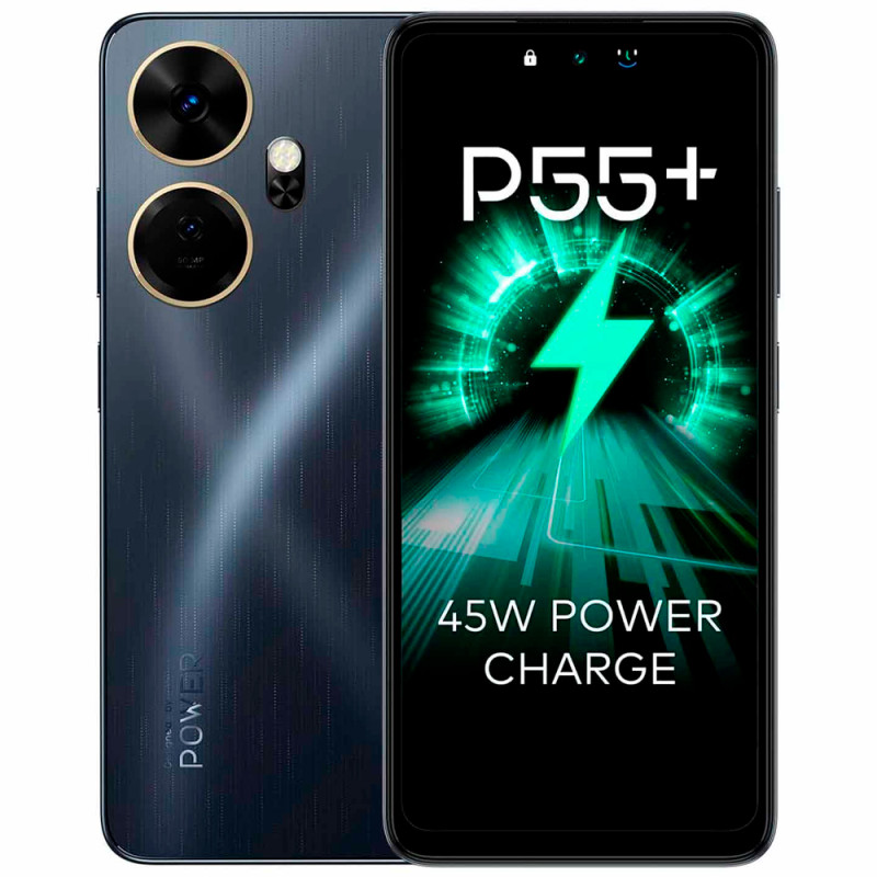 Smartphone Itel P55+ P663LN Dual SIM 4GB+128GB 6.6″ OS 13 PY/BR - Preto