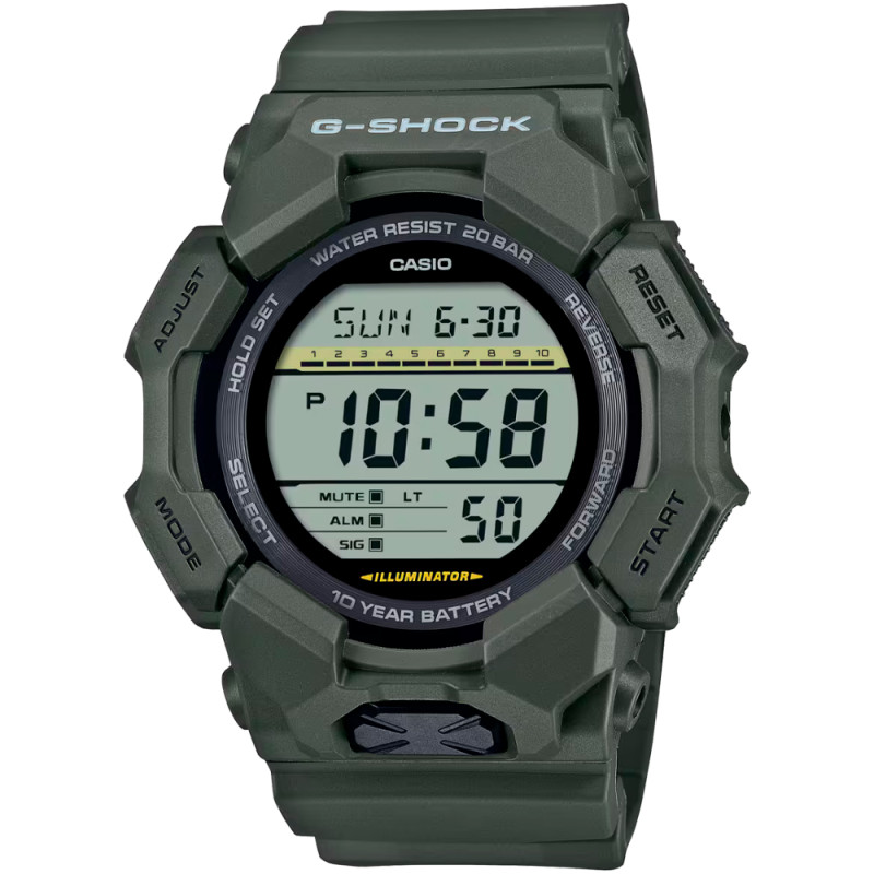 GD-010-3DR Casio G-Shock Verde - Reloj masculino resistente