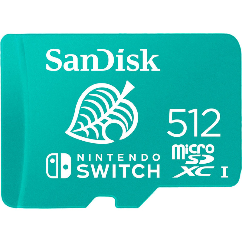 Cartão de Memória SanDisk Micro SDXC Nintendo Switch 512GB - SDSQXAO-512G-GNCZN