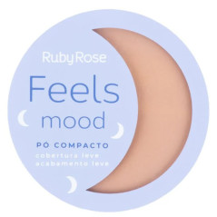Pó Compacto Ruby Rose Feels Mood HB 7232-G1 - Acabamento...