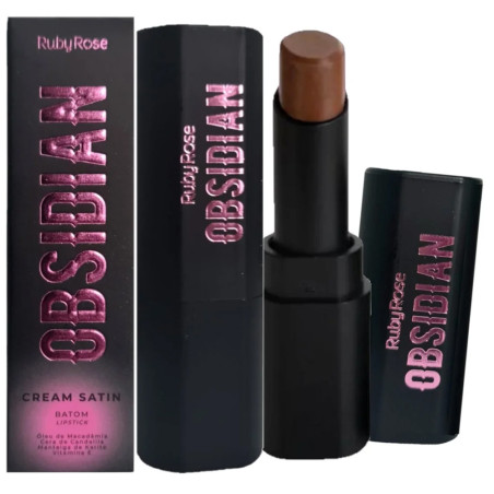 Batom HB 7000 Ruby Rose Cream Satin Obsidian - Acetinado