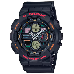 Relógio Masculino Casio GA-140-1A4 G-Shock - Preto/Vermelho