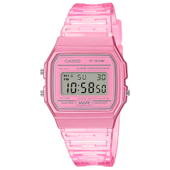 Relógio Feminino Casio F-91WS-4DF Vintage - Rosa