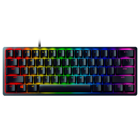 Teclado Gamer Razer Razer Huntsman Mini 60% Linear Switch Red RGB USB-C Inglês – Preto RZ03-03390200-R3M1