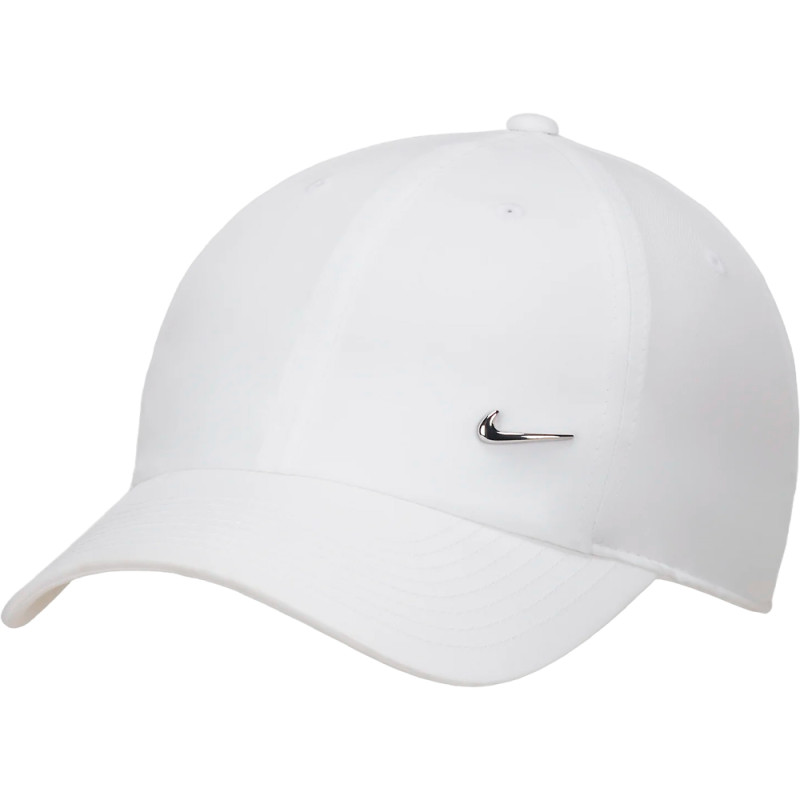 Boné Nike Feminino Club Metal Swoosh Cap M/L Branco - HF6855100