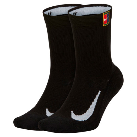Meias Nike Masculino Multiplier Tenis Crew  M Preto 2 Pack  - SK0118010