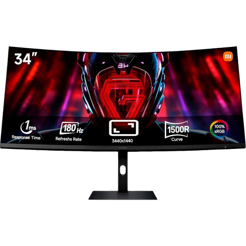 Monitor Curvo Gamer Xiaomi G34WQI 34” 2K 180Hz 1ms 2-DP/2-HDMI - 55056-ELA5454EU