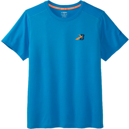 Camiseta Brooks Masculino Distance Short Sleeve 2.0 S Azul – 211453488