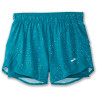 Short Brooks Feminino Chaser 5'' 2-In-1 S Lagoon - 221464486