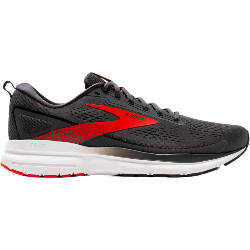 Tênis Brooks Masculino Trace 3 9 Preto/Vermelho - 1104121D083