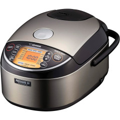Panela Elétrica de Arroz Zojirushi NP-NWC10XB Aquecimento por Indução de Pressão 5.5 Xícaras 1L 110V