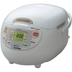 Panela Elétrica de Arroz Zojirushi NS-ZCC18WZ Neuro Fuzzy 10 Xícaras 110V – Branco