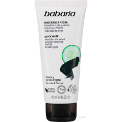 Máscara Facial Babaria Desintoxicante - Carvão e Pepino...