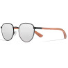 Óculos KINGSEVEN Unissex W5519 Wooden Round - Prata