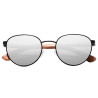 Óculos KINGSEVEN Unissex W5519 Wooden Round - Prata