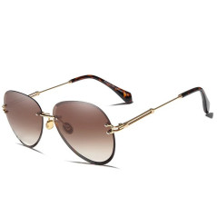 Óculos KINGSEVEN Feminino 8012 Cat Eye Gradient Brown