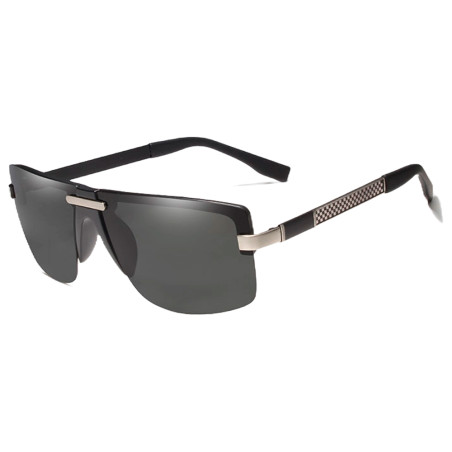 Óculos KINGSEVEN Masculino N7710 Aluminum Polarized Prata/Cinza