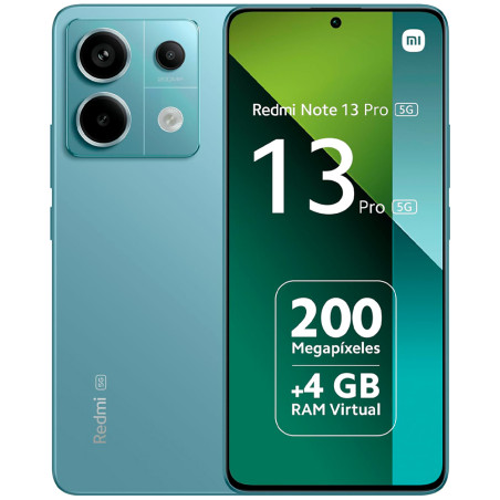 Smartphone Xiaomi Redmi Note 13 Pro 5G Dual SIM 8GB+256GB 6.67″ - Ocean Teal (Lacre Pequeno)