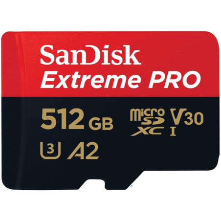 Cartão de Memória SanDisk Micro SDXC Extreme Pro 512GB 200 MB/S- SDSQXCD-512G-GN6MA