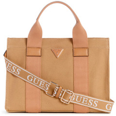 Bolsa Guess Canvas Small Tote Bag AG931922 Beige