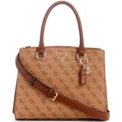 Bolsa Guess Noelle Girlfriend BG787906 Latte Logo Brown