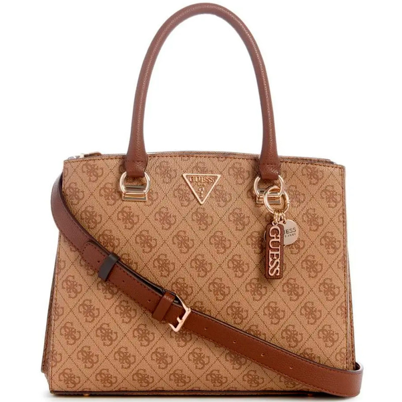 Bolsa Guess Noelle Girlfriend BG787906 Latte Logo Brown